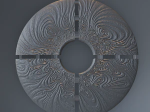 3D MODEL OF A DECORATIVE WALL PANEL FOR A CNC MILLING MACHINE 3D Print Model