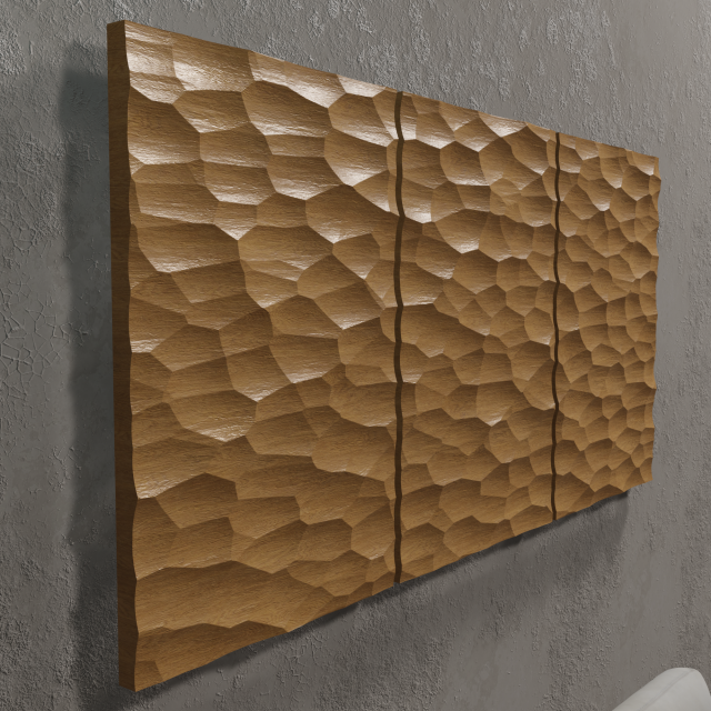 3D MODEL OF A DECORATIVE WALL PANEL FOR A CNC MILLING MACHINE Model do druku 3D .c4d .max .obj .3ds .fbx .stl .blend 