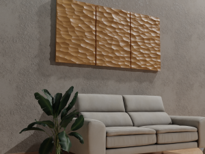 3D MODEL OF A DECORATIVE WALL PANEL FOR A CNC MILLING MACHINE Model do druku 3D
