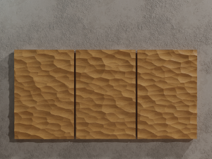 3D MODEL OF A DECORATIVE WALL PANEL FOR A CNC MILLING MACHINE Model do druku 3D