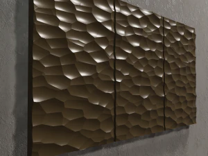 3D MODEL OF A DECORATIVE WALL PANEL FOR A CNC MILLING MACHINE 3D Print Model