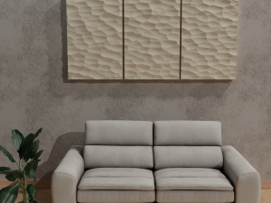 3D MODEL OF A DECORATIVE WALL PANEL FOR A CNC MILLING MACHINE Model do druku 3D