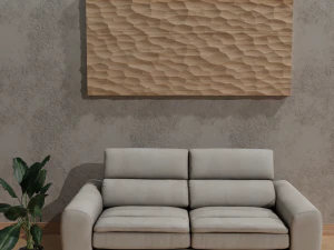 3D MODEL OF A DECORATIVE WALL PANEL FOR A CNC MILLING MACHINE 3D Print Model