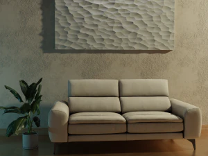 3D MODEL OF A DECORATIVE WALL PANEL FOR A CNC MILLING MACHINE 3D Print Model