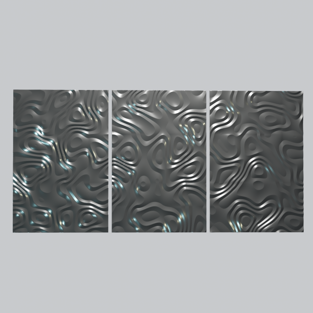 3D MODEL OF A DECORATIVE WALL PANEL FOR A CNC MILLING MACHINE 3D Print Model .c4d .max .obj .3ds .fbx .stl .blend 