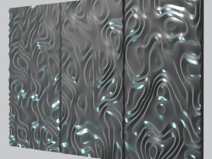 3D MODEL OF A DECORATIVE WALL PANEL FOR A CNC MILLING MACHINE 3D Print Model