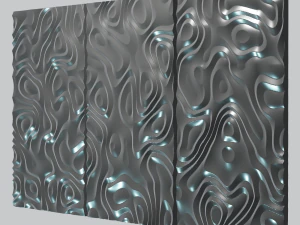 3D MODEL OF A DECORATIVE WALL PANEL FOR A CNC MILLING MACHINE 3D Print Model