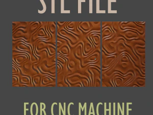 3D MODEL OF A DECORATIVE WALL PANEL FOR A CNC MILLING MACHINE 3D Print Model