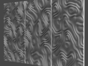 3D MODEL OF A DECORATIVE WALL PANEL FOR A CNC MILLING MACHINE 3D Print Model