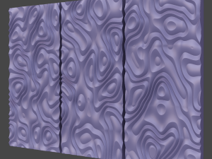 3D MODEL OF A DECORATIVE WALL PANEL FOR A CNC MILLING MACHINE 3D Print Model