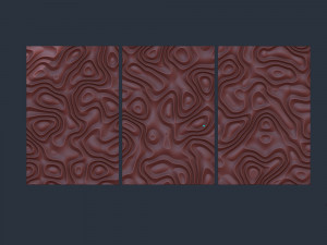 3D MODEL OF A DECORATIVE WALL PANEL FOR A CNC MILLING MACHINE 3D Print Model