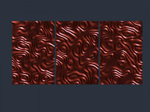 3D MODEL OF A DECORATIVE WALL PANEL FOR A CNC MILLING MACHINE 3D Print Model