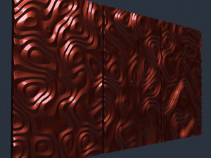 3D MODEL OF A DECORATIVE WALL PANEL FOR A CNC MILLING MACHINE 3D Print Model