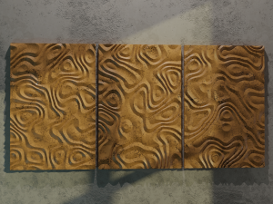 3D MODEL OF A DECORATIVE WALL PANEL FOR A CNC MILLING MACHINE 3D Print Model