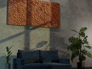 3D MODEL OF A DECORATIVE WALL PANEL FOR A CNC MILLING MACHINE 3D Print Model