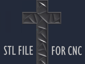 WALL CROSS 5 - 3D MODEL STL- FILES FOR CNC AND 3D PRINTER DOWNLOAD 3D Baskı Modeli