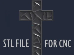 WALL CROSS 5 - 3D MODEL STL- FILES FOR CNC AND 3D PRINTER DOWNLOAD 3D Print Model