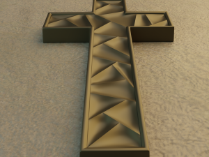 WALL CROSS 5 - 3D MODEL STL- FILES FOR CNC AND 3D PRINTER DOWNLOAD 3D Baskı Modeli
