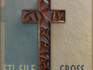 WALL CROSS 5 - 3D MODEL STL- FILES FOR CNC AND 3D PRINTER DOWNLOAD 3D Print Model