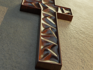 WALL CROSS 5 - 3D MODEL STL- FILES FOR CNC AND 3D PRINTER DOWNLOAD 3D Baskı Modeli