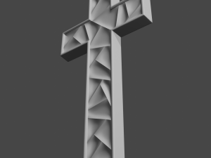 WALL CROSS 5 - 3D MODEL STL- FILES FOR CNC AND 3D PRINTER DOWNLOAD 3D Baskı Modeli