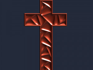 WALL CROSS 5 - 3D MODEL STL- FILES FOR CNC AND 3D PRINTER DOWNLOAD 3D Baskı Modeli