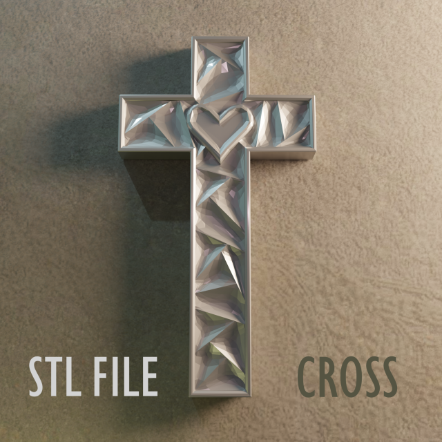 WALL CROSS 7 - 3D MODEL STL- FILES FOR CNC AND 3D PRINTER DOWNLOAD 3D Принт Модель .c4d .max .obj .3ds .fbx .stl .blend 