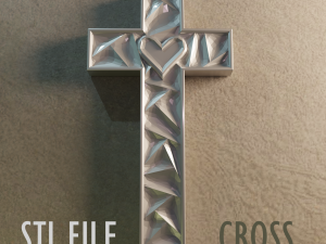 WALL CROSS 7 - 3D MODEL STL- FILES FOR CNC AND 3D PRINTER DOWNLOAD 3D Print Model