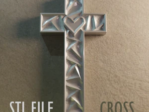 WALL CROSS 7 - CNC VE 3D YAZICI İNDİRME İ&Ccedil;İN 3D MODEL STL DOSYALARI 3D Baskı Modeli