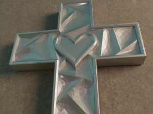 WALL CROSS 7 - 3D MODEL STL- FILES FOR CNC AND 3D PRINTER DOWNLOAD 3D Принт Модель