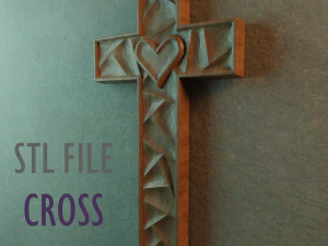 WALL CROSS 7 - 3D MODEL STL- FILES FOR CNC AND 3D PRINTER DOWNLOAD 3D Print Model