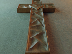 WALL CROSS 7 - 3D MODEL STL- FILES FOR CNC AND 3D PRINTER DOWNLOAD 3D Принт Модель