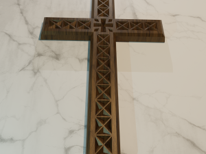 WALL CROSS 6 - 3D MODEL STL- FILES FOR CNC AND 3D PRINTER DOWNLOAD 3D Print Model