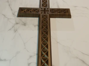 WALL CROSS 6 - 3D MODEL STL- FILES FOR CNC AND 3D PRINTER DOWNLOAD 3D Print Model