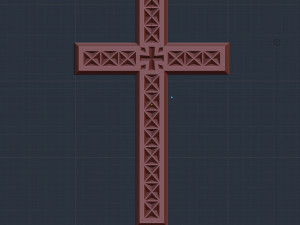 WALL CROSS 6 - 3D MODEL STL- FILES FOR CNC AND 3D PRINTER DOWNLOAD 3D Print Model