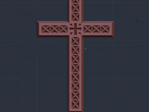WALL CROSS 6 - 3D MODEL STL- FILES FOR CNC AND 3D PRINTER DOWNLOAD 3D Print Model