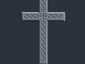 WALL CROSS 6 - 3D MODEL STL- FILES FOR CNC AND 3D PRINTER DOWNLOAD 3D Print Model