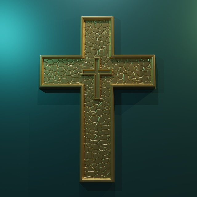 WALL CROSS 10 - 3D MODEL STL- FILES FOR CNC AND 3D PRINTER DOWNLOAD 3D Print Model .c4d .max .obj .3ds .fbx .stl .blend 