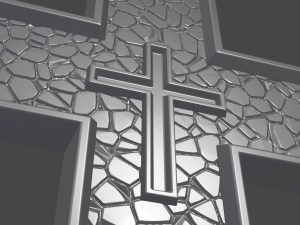WALL CROSS 10 - 3D MODEL STL- FILES FOR CNC AND 3D PRINTER DOWNLOAD 3D Print Model