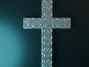 WALL CROSS 11 - CNC VE 3D YAZICI İNDİRME İ&Ccedil;İN 3D MODEL STL DOSYALARI 3D Baskı Modeli