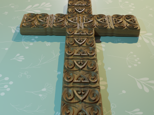 WALL CROSS 11 - 3D MODEL STL- FILES FOR CNC AND 3D PRINTER DOWNLOAD 3D Baskı Modeli