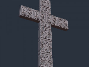 WALL CROSS 11 - 3D MODEL STL- FILES FOR CNC AND 3D PRINTER DOWNLOAD 3D Baskı Modeli