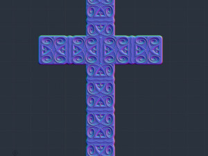 WALL CROSS 11 - 3D MODEL STL- FILES FOR CNC AND 3D PRINTER DOWNLOAD 3D Baskı Modeli