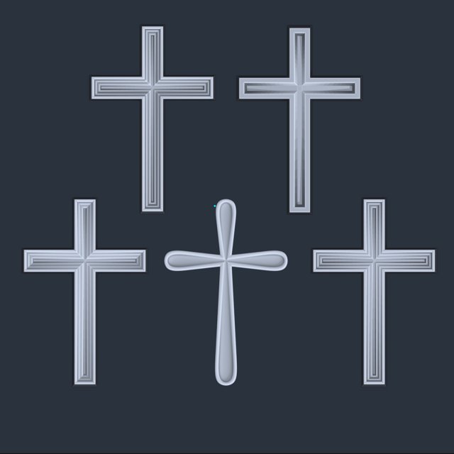 WALL CROSS 5 - 3D MODEL STL- FILES FOR CNC AND 3D PRINTER DOWNLOAD 3D प्रिंट मॉडल .c4d .max .obj .3ds .fbx .stl .blend 