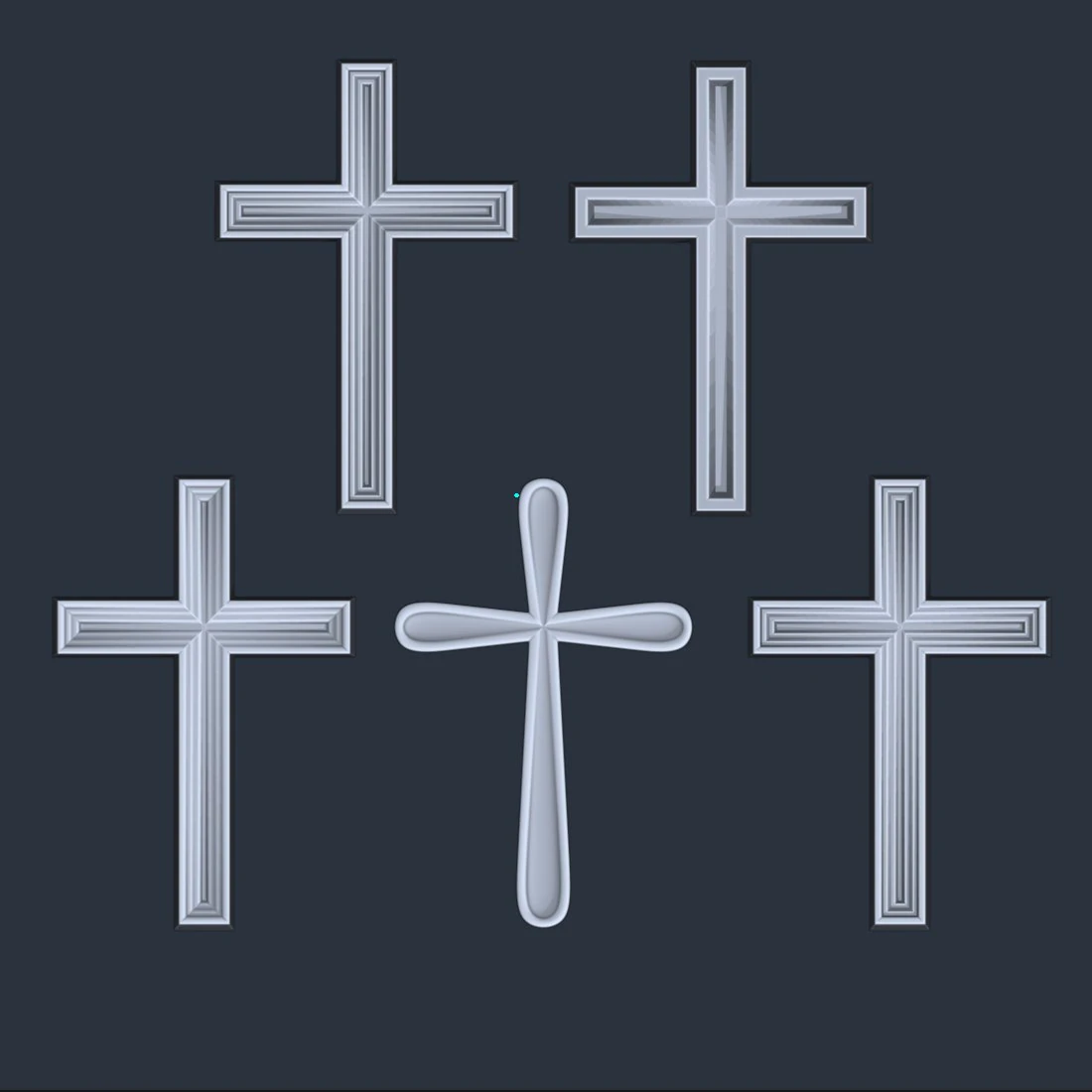 WALL CROSS 5 - 3D MODEL STL- FILES FOR CNC AND 3D PRINTER DOWNLOAD 3D Print Model .c4d .max .obj .3ds .fbx .stl .blend 