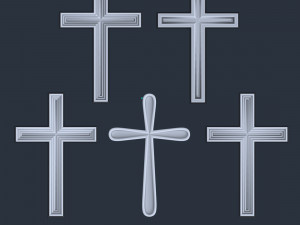 WALL CROSS 5 - 3D MODEL STL- FILES FOR CNC AND 3D PRINTER DOWNLOAD 3D Print Model