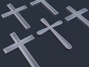 WALL CROSS 5 - 3D MODEL STL- FILES FOR CNC AND 3D PRINTER DOWNLOAD 3D प्रिंट मॉडल