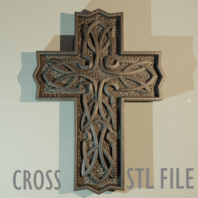WALL CROSS 13 - 3D MODEL STL- FILES FOR CNC AND 3D PRINTER DOWNLOAD 3D Print Model .c4d .max .obj .3ds .fbx .stl .blend 