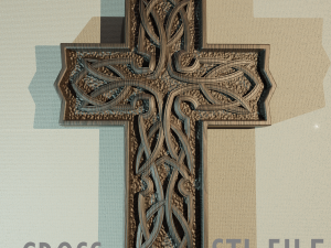 WALL CROSS 13 - 3D MODEL STL- FILES FOR CNC AND 3D PRINTER DOWNLOAD 3D प्रिंट मॉडल