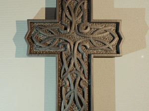 WALL CROSS 13 - 3D MODEL STL- FILES FOR CNC AND 3D PRINTER DOWNLOAD 3D Print Model